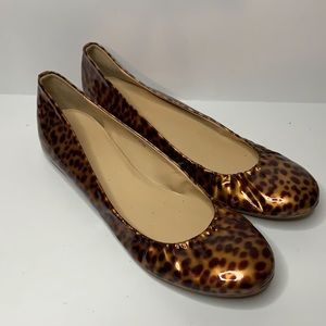 J. Crew Animal Print Flats Size 10